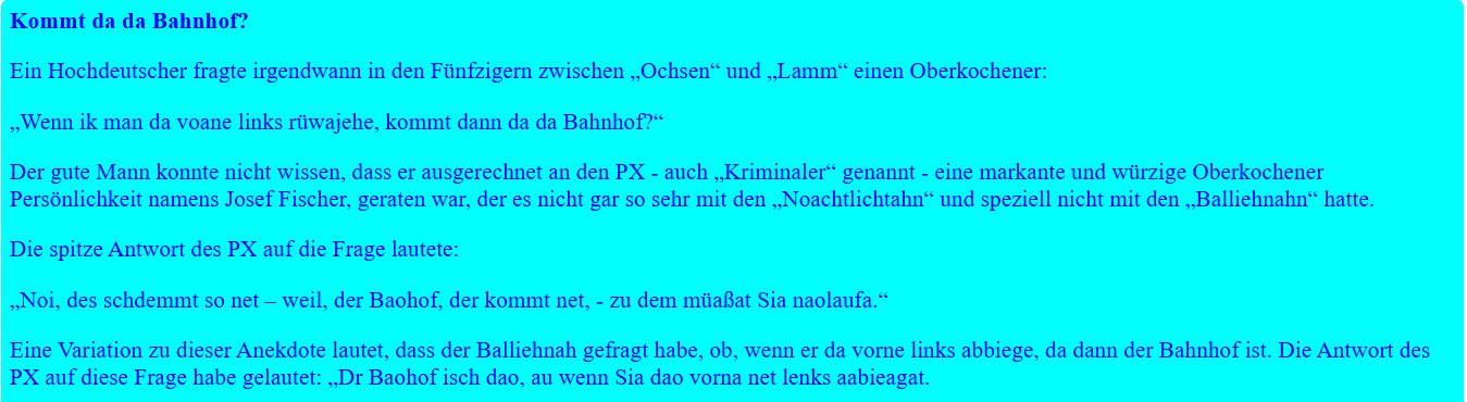 Kommt da da Bahnhof?