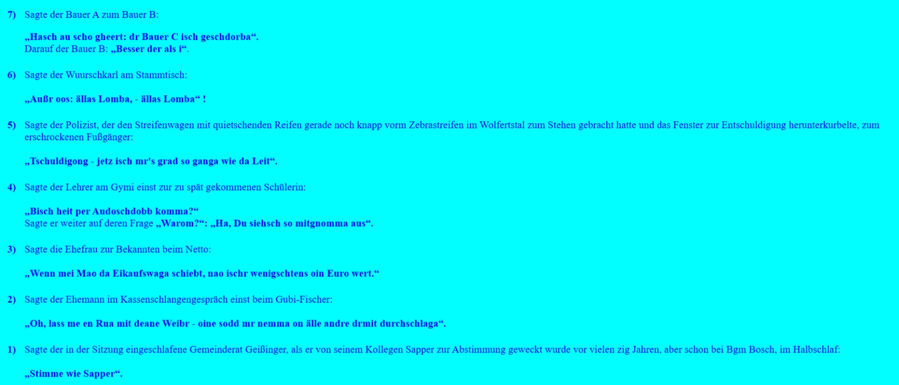 Oberkochener Klartext 1