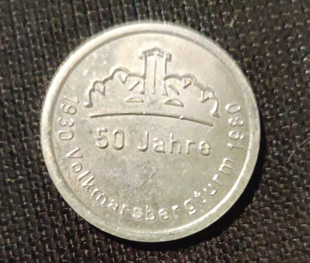 Oberkochen Pfandmarke 50 Jahre Volkmarsbergturm 