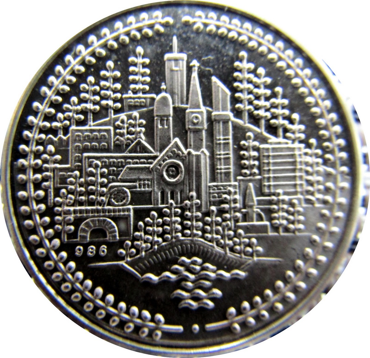 Oberkochen Gedenkmünze Stadterhebung 1968