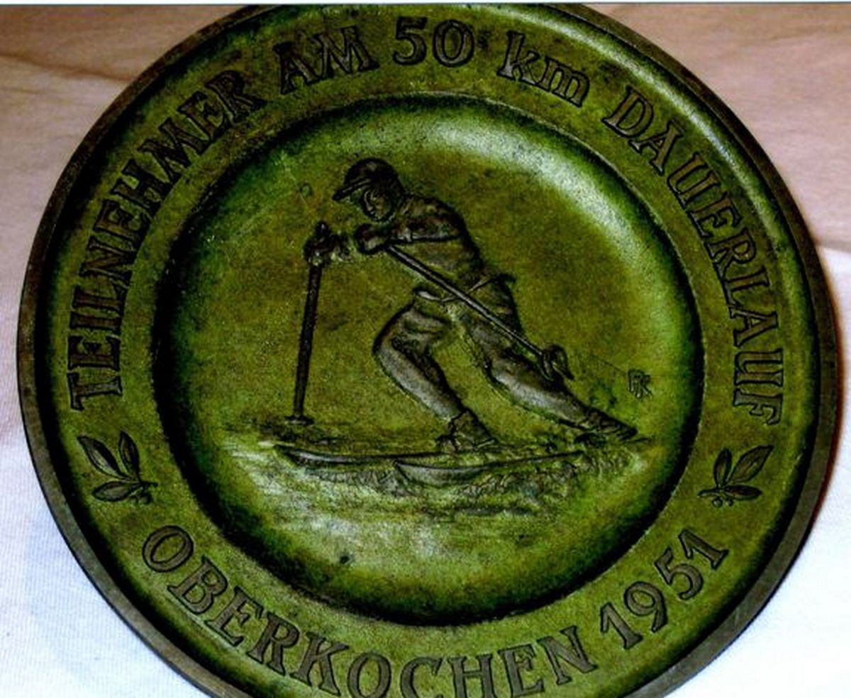 Oberkochen Medaille 50km Langlauf 1951