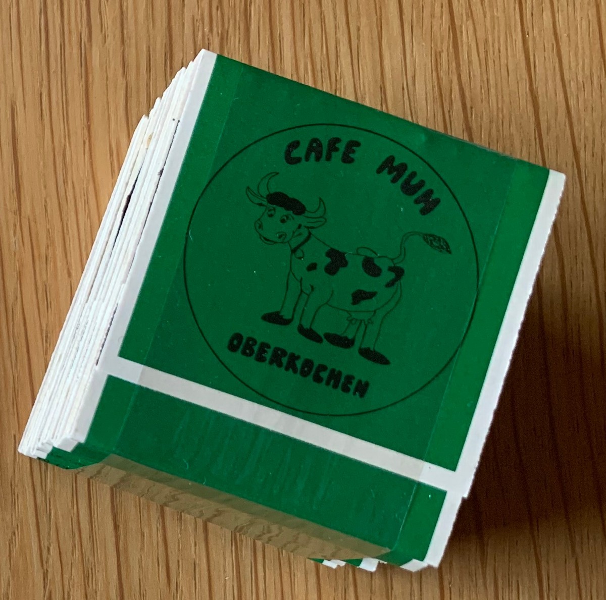 Streichhölzer Cafe Muh