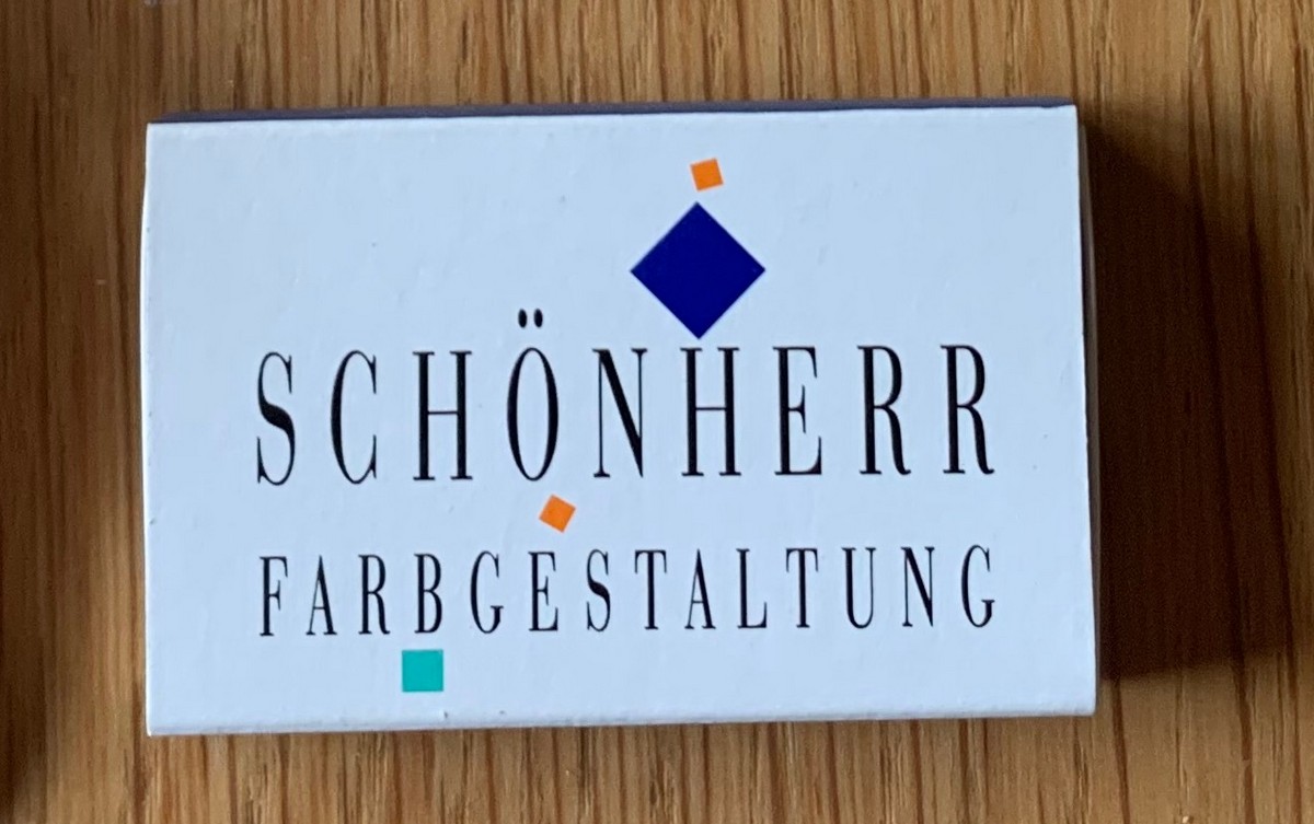 Streichhölzer Schönherr Farbgestaltung