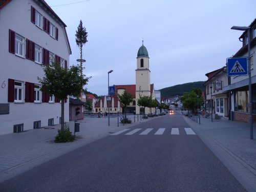 Innenstadt höhe Kath. Kirche - heute