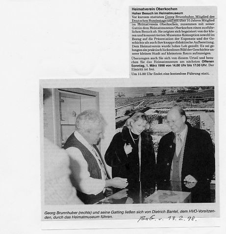 Bürger und Gemeinde 13. Februar 1998 - Offener Sonntag 1. März 1998