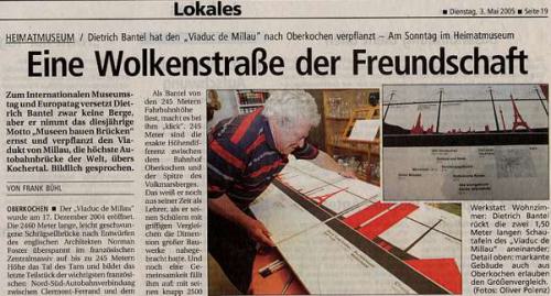 Schwäbische Post 3. Mai 2005